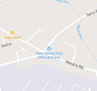 map for CAPEL HENDRE POST OFFICE