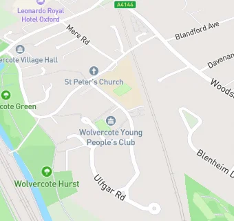 map for Wolvercote Young People's Club