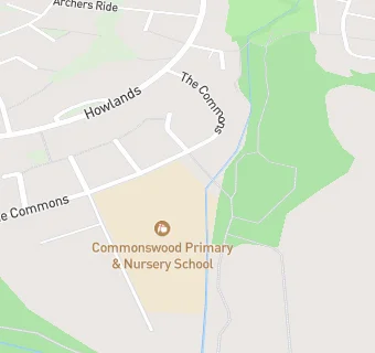 map for Commonswood Primary & Nursery School