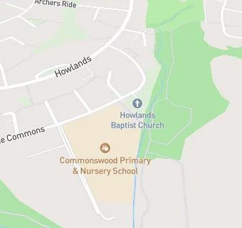 map for Commonswood School