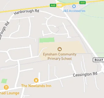 map for Eynsham Community Primary School