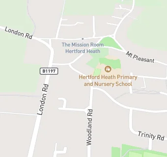 map for Hertford Heath J M I School