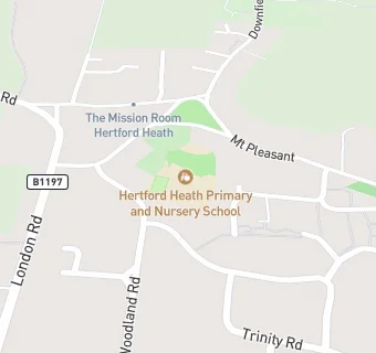 map for Hertford Heath Primary and Nursery School