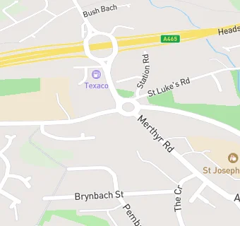 map for Brynbach Primary School