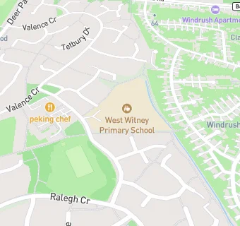 map for West Witney Primary School & Nursery