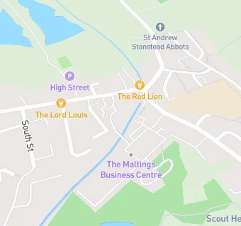 map for Stanstead Abbotts And St. Margaret's Village Club