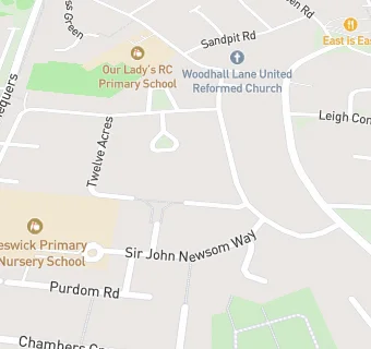 map for Sir John Newsom School