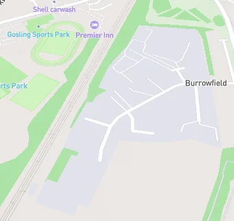 map for Burrowfields Snack Bar