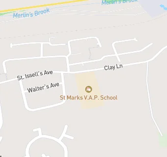 map for St Marks V.A.P. School