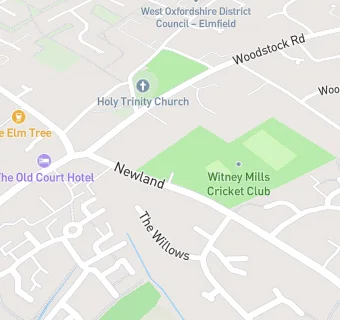 map for Witney Mills Cricket Club