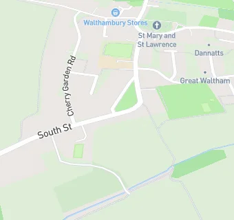 map for Great Waltham Village Hall