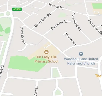 map for Our Lady  Catholic Primary School