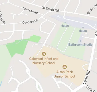 map for Oakwood Infant and Nursery School