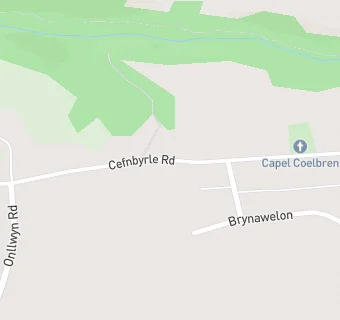 map for Coelbren C.P. School