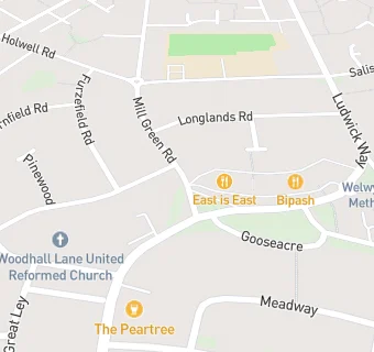 map for Woodhall Community Centre