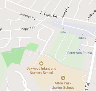 map for Oakwood Infant School