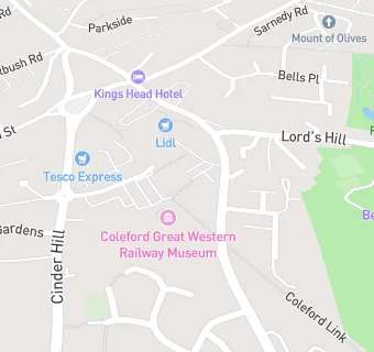 map for Coleford Pharmacy