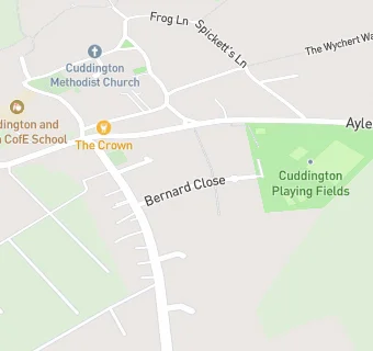 map for Cuddington Playing Field Club