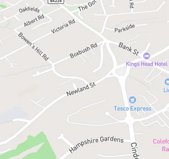 map for Coleford Baptist Church