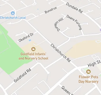 map for Goldfield Infants & Nursery School