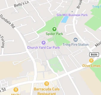 map for Tring Parish Hall