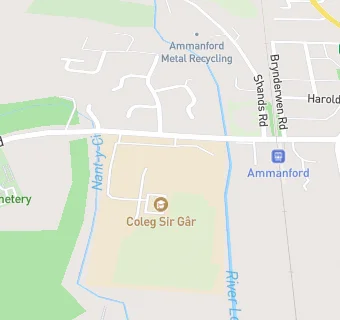 map for Coleg Sir Gar - Ammanford Campus