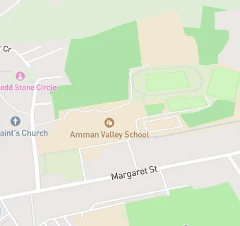 map for Ysgol Dyffryn Amman