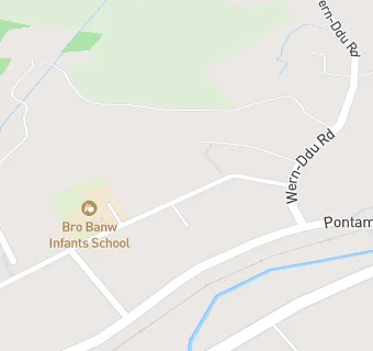 map for Ysgol Bro Banw - Infants