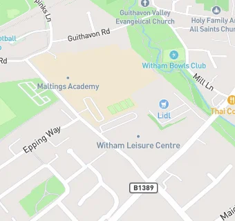 map for The John Bramston School and Sixth Form College