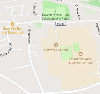 map for Portfield School