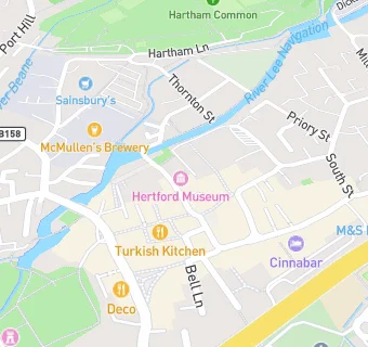 map for Hertford Museum