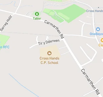 map for Cross Hands C.P. School