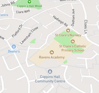 map for Ravenscroft Primary School