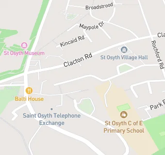 map for St Osyth Chuch of England Primary School