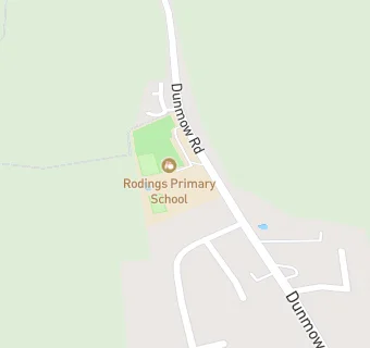 map for Rodings Primary School