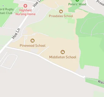 map for Middleton School