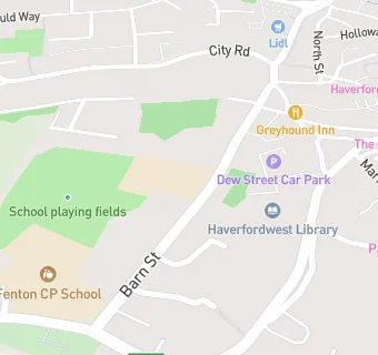 map for Haverfordwest Junior V.C. School