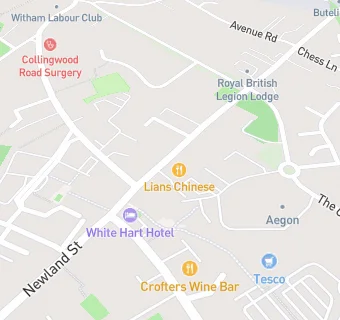 map for The White Hart Hotel