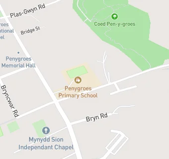 map for Penygroes C.P. School