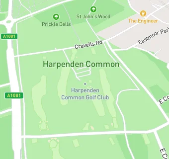 map for Harpenden Common Golf Club