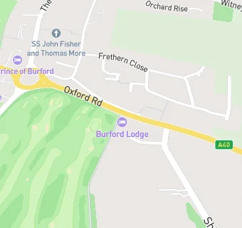 map for Burford Lodge Hotel