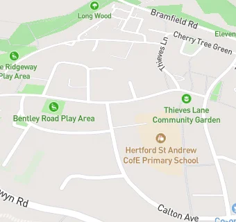 map for St Andrew C Of E Primary School