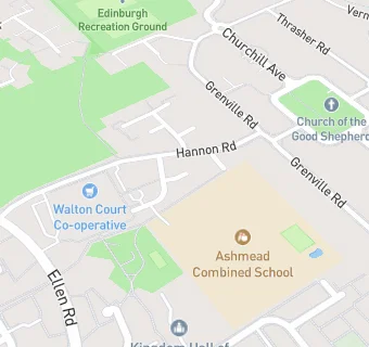 map for Ashmead Combined School Breakfast Club