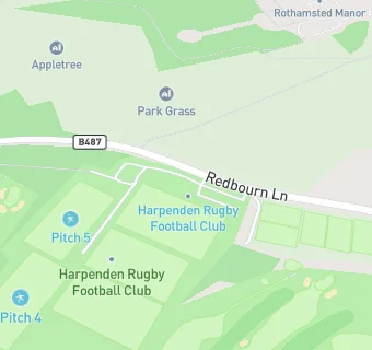 map for Harpenden Rugby Club