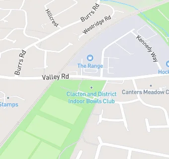 map for Clacton Indoor Bowls Club