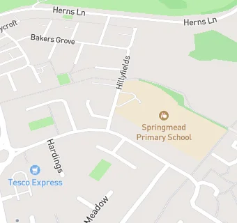 map for Hardings Nursery & Pre-School