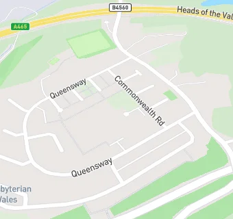 map for Garnlydan Primary School