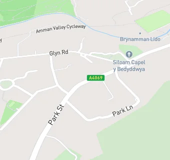 map for Brynamman One Stop Shop