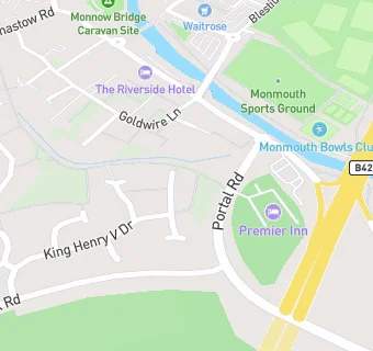 map for Premier Inn Monmouth