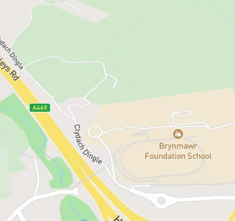 map for Brynmawr Foundation School